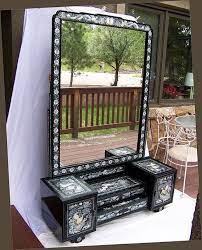 reserved for mandy lloyd inlaid mirror vintage korean lacquer mirror chinoiserie cheval 70 mother of pearl abalone pier floor lacquered mirror chinoiserie decor