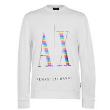 Armani exchange j13 stretch slim fit jeans in mid blue wash. Armani Exchange Icon Logo Sweatshirt Usc