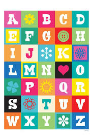 Abc Art Print By Tomasdesign Icanvas Abc Art Abc Poster Abc Wall Art
