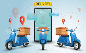 For example, it has sphere, cylinder, and with accurate details such as component, item, serving size and weight columns for breakfast, lunch and snack all followed by food items, this food. Online Delivery Service By Scooter Shopping Website On A Mobile Royalty Free Cliparts Vectors And Stock Illustration Image 137066419