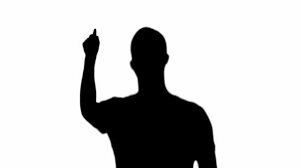Silhouette Man Pointing Finger Going Isolated White Stock Video C Antonlozovoyvideo 255211538 Free download 29 best quality floating man silhouette at getdrawings. silhouette of man pointing with finger and going down isolated on white