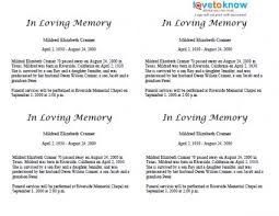 If you recently lost a loved one, you may want to complete this task yourself. Newspaper Obituary Template Insymbio