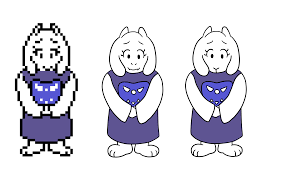 is that toriel's mouth or her nose in her overworld sprite? I could never  tell : r/Undertale