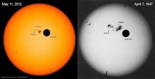 (don't look directly at the real sun. How Big Are Sunspots