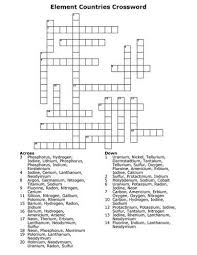 This Crossword Puzzle Can Be Solved By Knowing The Element Symbols For The Elements Science Symbols Element Symbols Chemistry Worksheets