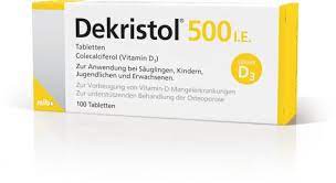 Evaluation, treatment, and prevention of vitamin d deficiency: Dekristol 500 I E Vitamin D3 Tabletten 100 Stuck Medicaria 10068921
