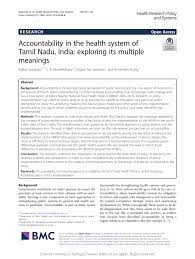 Definitions and meaning of health in english. Pdf Accountability In The Health System Of Tamil Nadu India Exploring Its Multiple Meanings