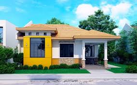 Modern Bungalow House With 3d Floor Plans And Firewall Pinoy House Designs Pinoy House Modern Small House Design Modern Bungalow House Bungalow House Plans