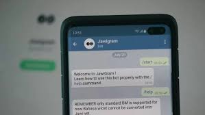 Kerana ejawi.net masih beroperasi dan sentiasa mempunyai peminat yang setia. Jawigram Bot Telegram Yang Membantu Anda Mengubah Tulisan Rumi Ke Jawi Amanz
