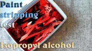 Leather cleaning with a soft bristle brush. Gunplavsdoll Paint Stripping Test Isopropyl Alcohol Youtube