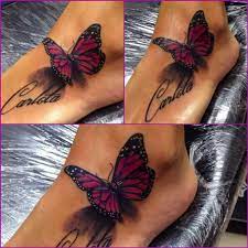 I Don T Care For Name Tattoos But I Love The 3 D Butterfly Butterfly Tattoos For Women Tattoos Tattoos For Daughters