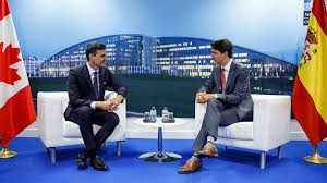La oficina del primer ministro de canadá señaló en un. Prime Minister Justin Trudeau Meets With Prime Minister Of Spain Pedro Sanchez Prime Minister Of Canada