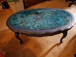 Unicorn Spit On Glass Table Fusion Mineral On Base Unicorn Spit Glass Table Unicorn Spit Stain