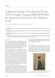 Free shipping cash on delivery best offers. Pdf A Woman At War The Life And Times Of Dr Phoebe Chapple Mm 1879 1967 An Australian Doctor On The Western Front
