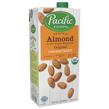 organic unsweetened almond beverage