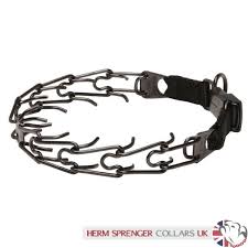 Black Stainless Steel Herm Sprenger Prong Collar For Dog