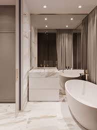Interior Design Of Apartment Modern Apartment With Classic Elements In Soft Ligh Bathroom Decor Apartment Small Apartment Bathroom Modern Bathrooms Interior