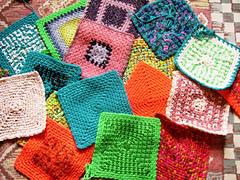 It uses garter stitch for the overall pattern. Ravelry Knit A Square Patterns