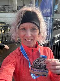 Female runner achieves new personal records