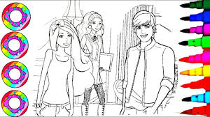 She goes out biking with ken (another popular barbie character). Colouring Drawings Disney S Barbie Princess And Ken Coloring Pages L How To Draw And Color Youtube