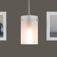 Brushed Nickel Kitchen Island Light Frosted Glass Shade Pendant Lights Over Sink Height Pendant Light Room Hanging Lights Island Lighting