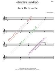 Jack be nimble jack be quick jack jump over the candlestick! Jack Be Nimble Nursery Rhyme Lyrics Jack Be Nimble Jack Be Quick Music Notes Inc Music You Can Read Kodaly Orff Elementary Music Curriculum