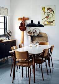 Vintage rustic eclectic artsy style dining room. Dining Room With Retro Style Interior Design Ideas Ofdesign