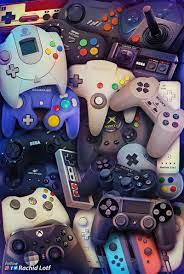 Consoles Controllers Rachid Lotf Retro Games Wallpaper Game Wallpaper Iphone Best Gaming Wallpapers