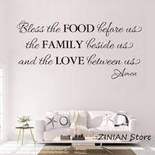 Blessed sign canvas wall art decor inspirational motto canvas prints (with solid wood inner frame) (blessed, 6 x 17 inch). Kitchen Decor Blessing Wall Decals Dining Room Food Family Love Wall Sticker Quote Living Room Decorate Waterproof Decal Z073 Wall Stickers Aliexpress