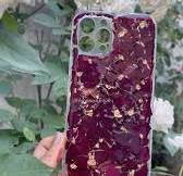 Handmade resin floral phone case, made with real press dried rose petals🥀