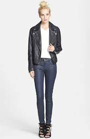 Topshop Birthday Leather Biker Jacket Nordstrom Exclusive Nordstrom Outfit Inspiration Fall Leather Jacket Jackets