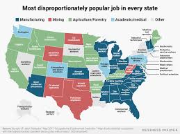 Here S The Most Disproportionately Popular Job In Every State Business Insider In 2020 States Job Forestry