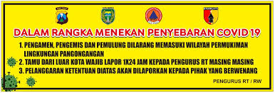 Tamu lebih dari 24 jam wajib lapor merupakan peraturan di lingkungan. Maret 2020