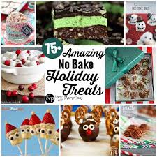These christmas baking ideas are great for kids to make to give as gifts for teachers, friends and family. 75 No Bake Holiday Treats Spend With Pennies