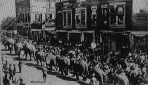 Falls City Nebraska Main Street Circa 1900 The Day Barnum And Bailey Circus Came To Town North Platte Nebraska City