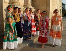 It is also called typical dress from the different states of mexico. Five Regions Of Oaxaca Traditional Spanish Clothing Mexican Outfit Spanish Clothing