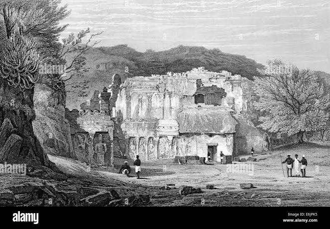 Ellora Black and White Stock Photos & Images - Alamy