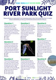 Challenge them to a trivia party! Here Is Our Own New Nature Port Sunlight River Park Facebook