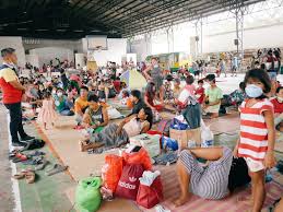 Duterte Vp Leni Visits Evacuation Centers In Batangas Amid Taal Volcano Eruption