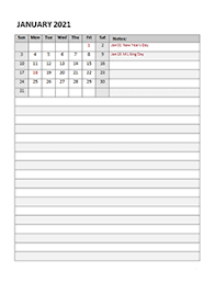 Printable 2021 calendar is the best way you can maintain all the important dates and manage your schedule effectively for the year 2021. Printable 2021 Monthly Calendar Templates Calendarlabs