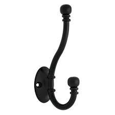 Brainerd Matte Black Garment Hook Lowes Com Hat Hooks Liberty Hardware Decorative Wall Hooks