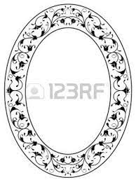 Abstract Border Design Oval Frame Tribal Art Designs Clip Art Borders