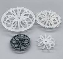 Plastic Teller Rosette Ring - 25-145mm PP PVDF Injection Molding
