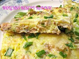 Resepi Nennie Kuzaifah Telur Dadar Cendawan N Salmon Food Malaysian Food Salmon