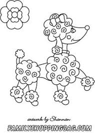 Poodle Color Page Coloring Pages Coloring Pages Pink Poodle Flower Coloring Pages