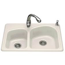double basin cast iron kitchen sink