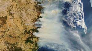 Is there a santa claus on the beach in australia? In Pictures Australia S Unprecedented Wildfires Seen From Space Euronews