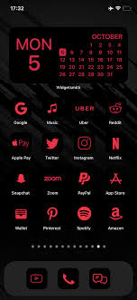300 Ios 14 App Icons Red Black App Covers Custom Your Home Etsy App Icon Black App App Covers