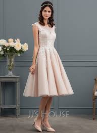 ❤ top qualität & günstiger preis. A Linie Illusion Knielang Tull Brautkleid Mit Pailletten 002153434 Jj S House