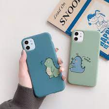 Cellularoutfitter.com has been visited by 10k+ users in the past month Cartoon Matching Couple Dinosaur I M Hungry Phone Case For Iphone 11 Pro Xs Max X Xr 7 8 6 6s Plus Case Silicone Soft Candy Color Cover Fitted Cases Kawaii Iphone Case